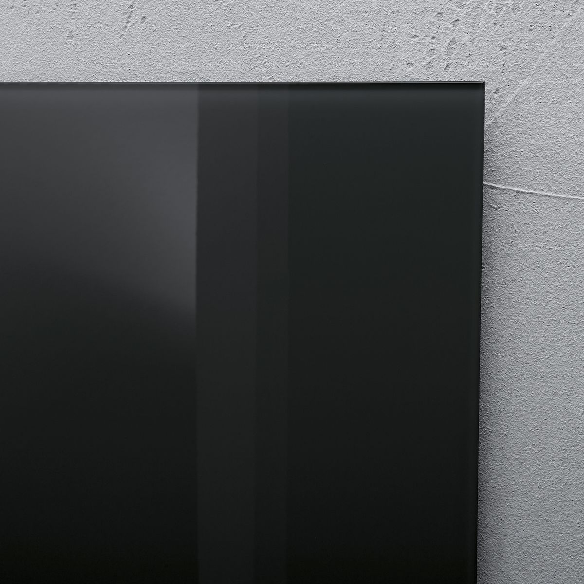 Glas-Magnetboard Artverum - schwarz, 130 x 55 cm, 1 Stück