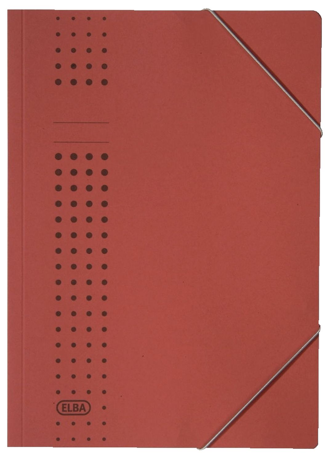 Eckspanner chic A4, für ca. 150 DIN A4-Blätter, mit Eckspannergummi, aus 320 g/m² Karton (RC), rot