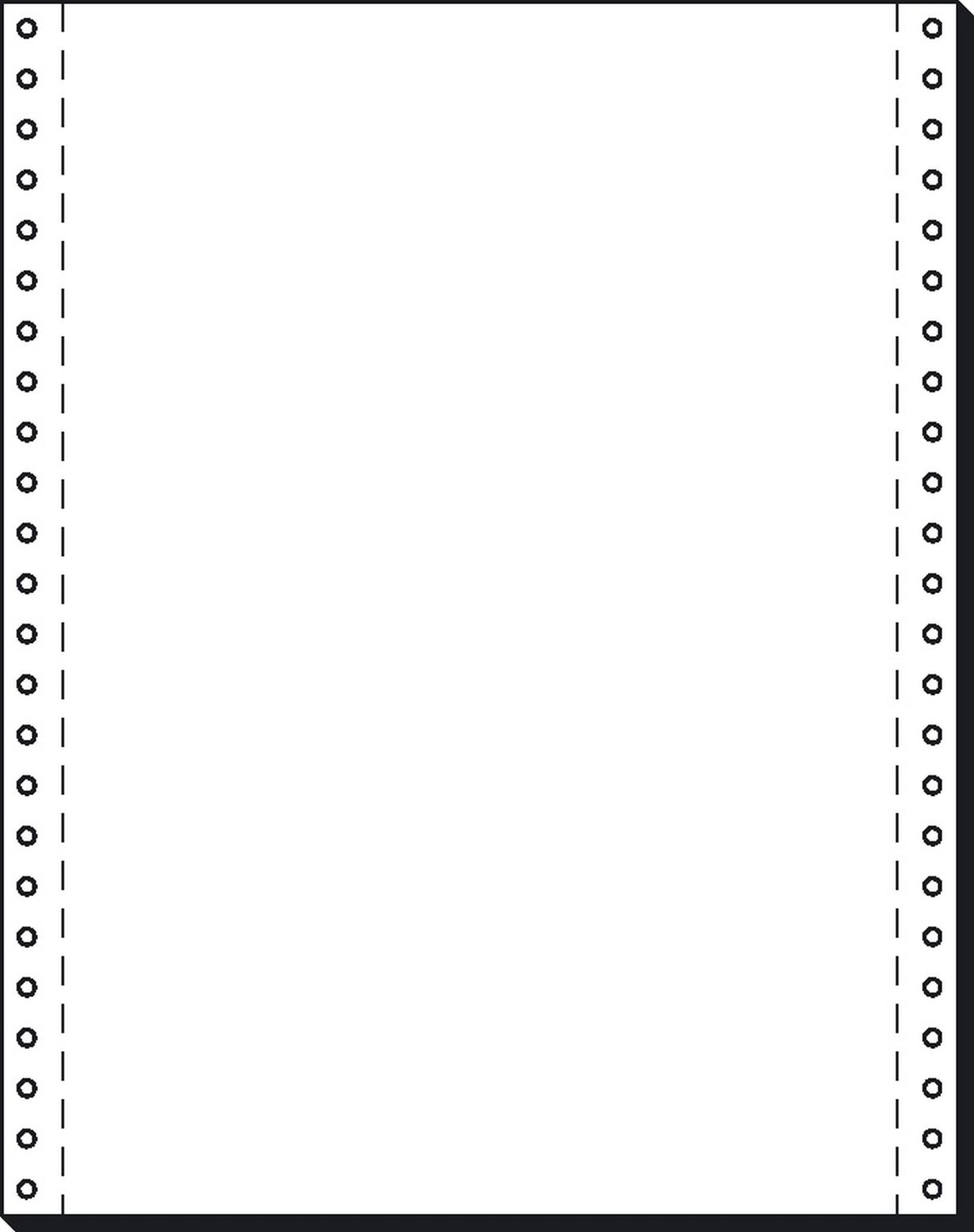Endlospapier Sigel 12241, 1-fach, 12"x240 mm (A4 hoch), längsperforiert, 2000 Blatt