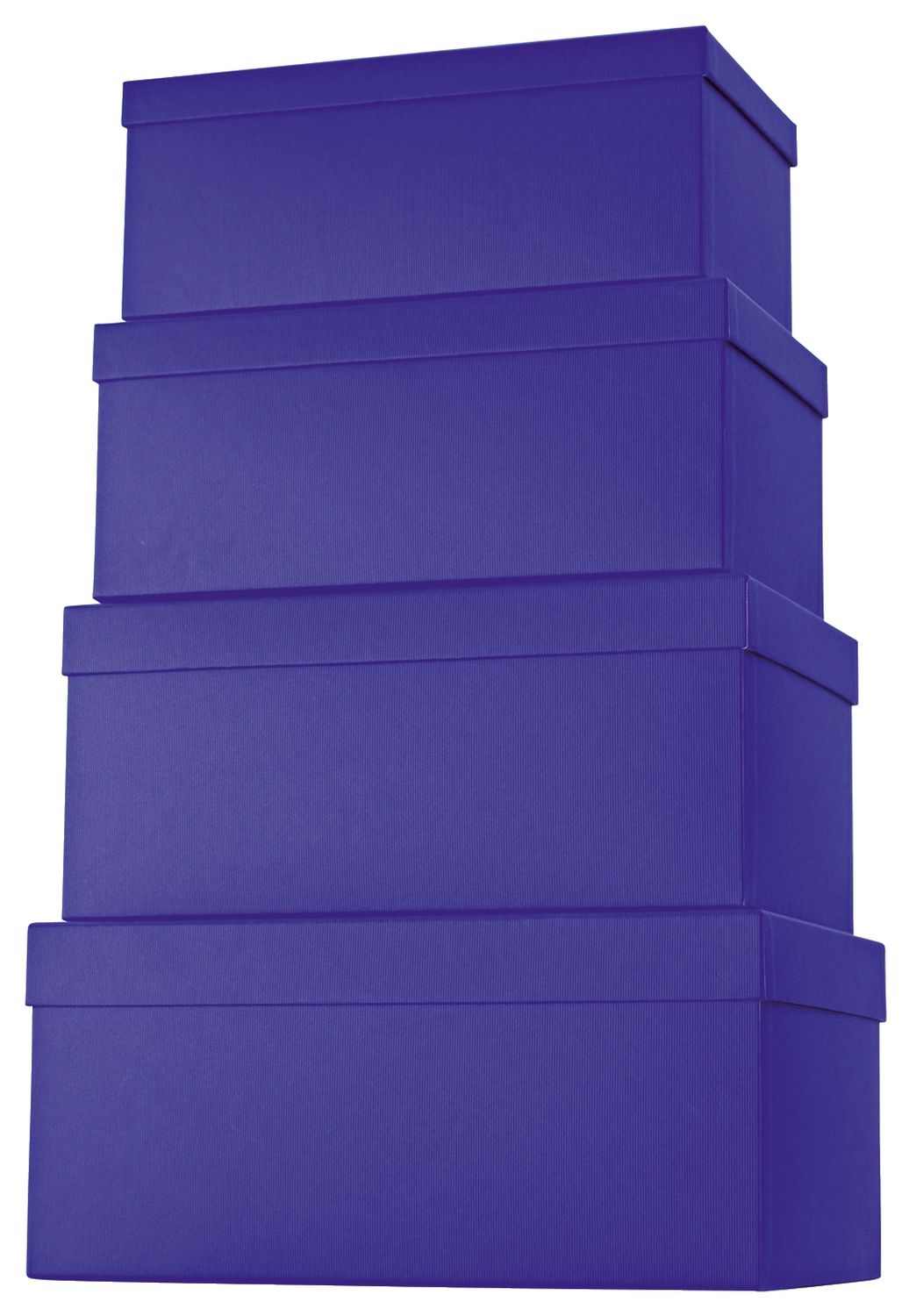 Geschenkkarton - 4 tlg., hoch, dunkelblau