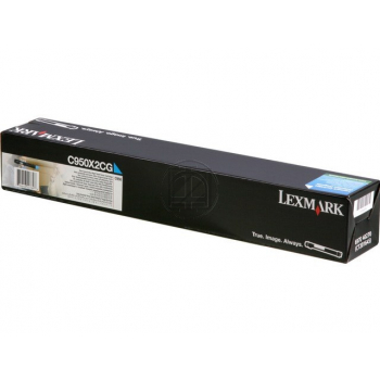 Original Lexmark Toner cyan (00C950X2CG,0C950X2CG,C950X2CG)