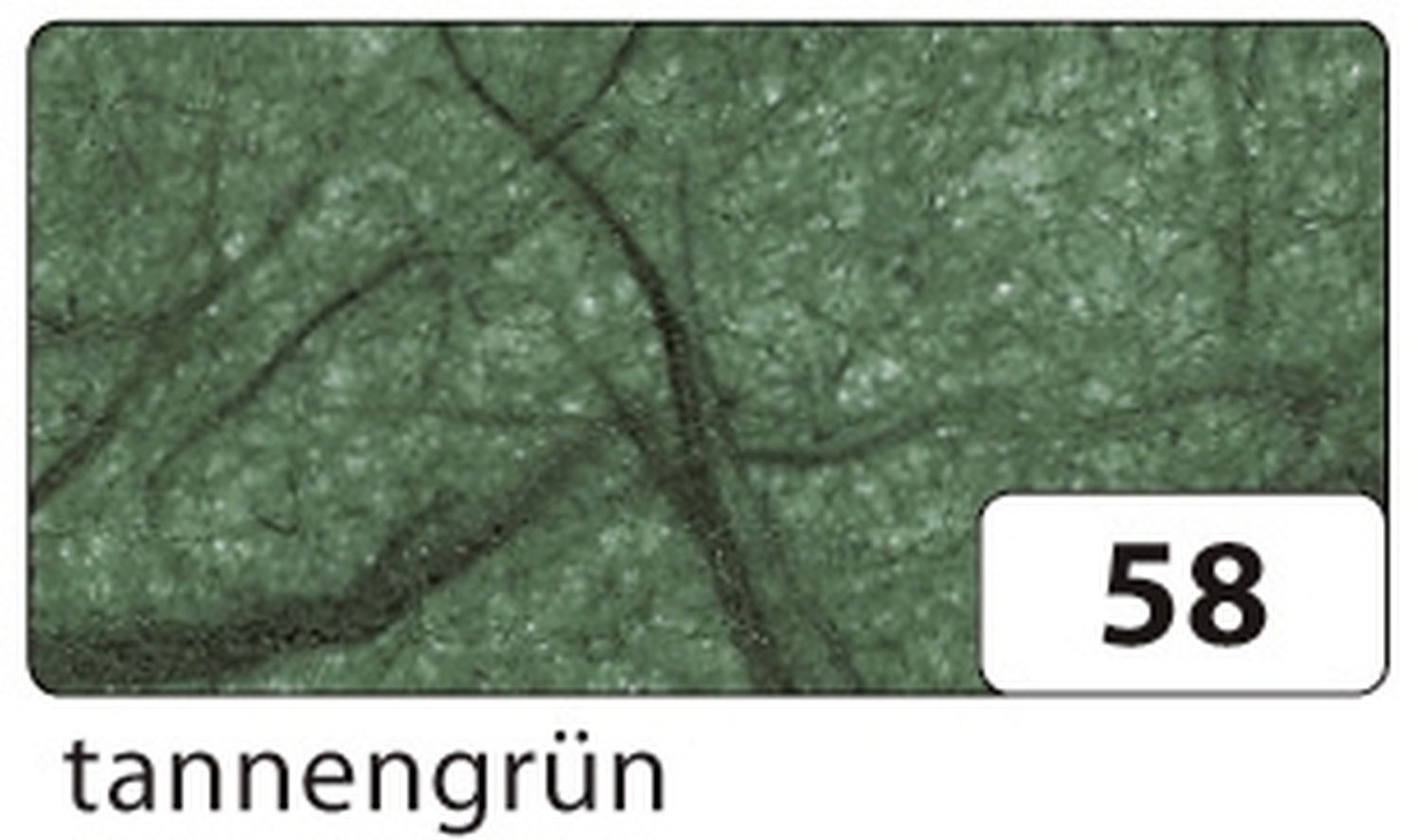 Strohseide - 47 x 64 cm, tannengrün