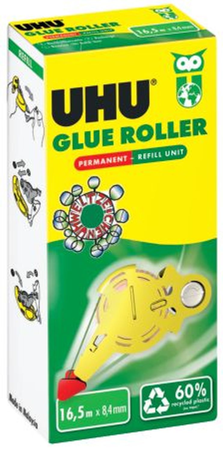Kleberoller-Nachfüllkassette - permanent, 16,5 m x 8,4 mm