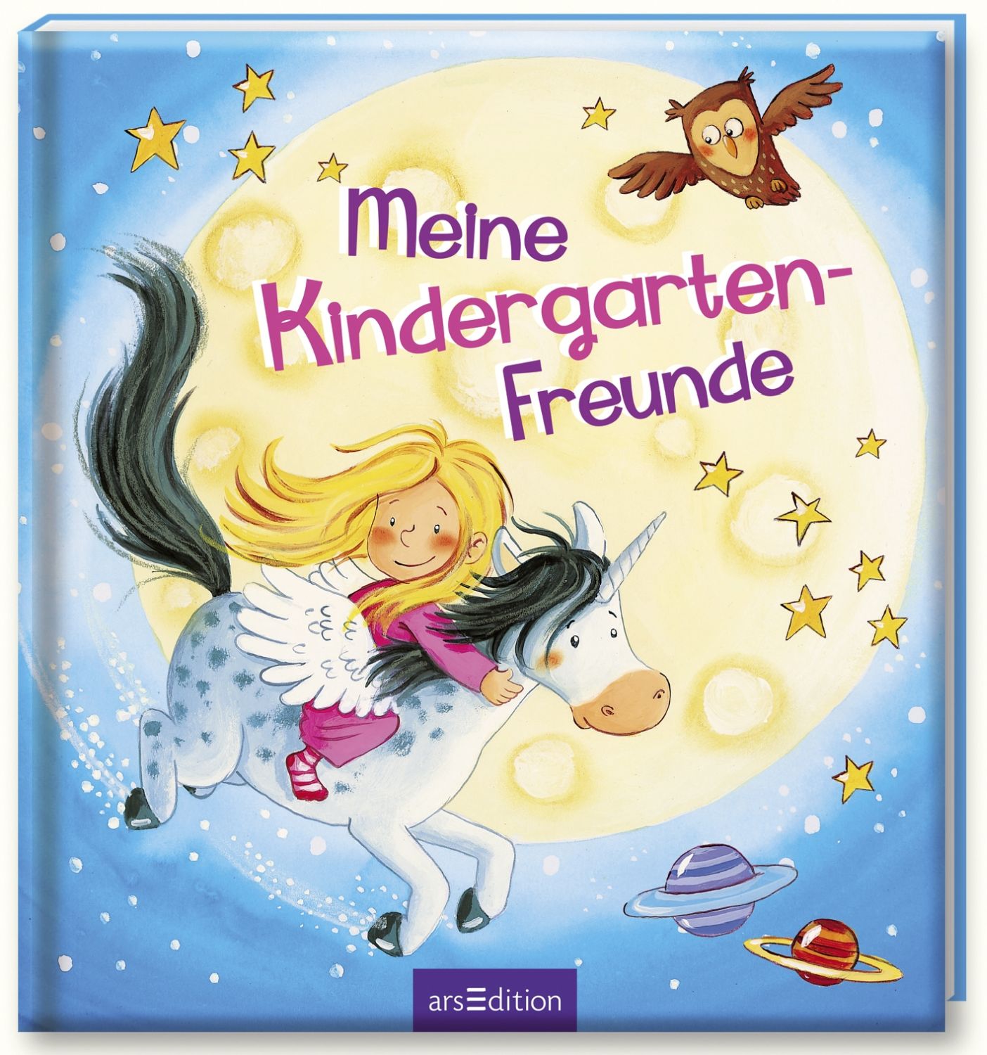 Meine Kindergarten-Freunde Einhorn - 64 illustrierte Seiten mit Gitter-Effekt, 20 x 21,5 cm