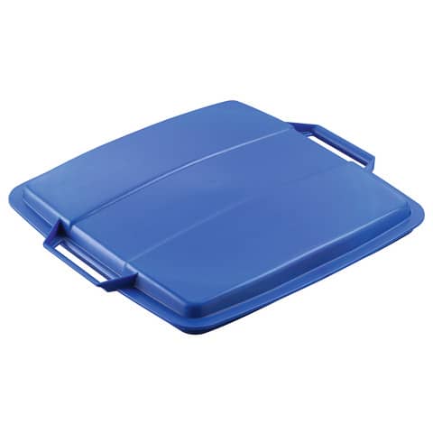 Mülleimer Durable Durabin LID 90 VEH2012031, 90 Liter, grau/blau