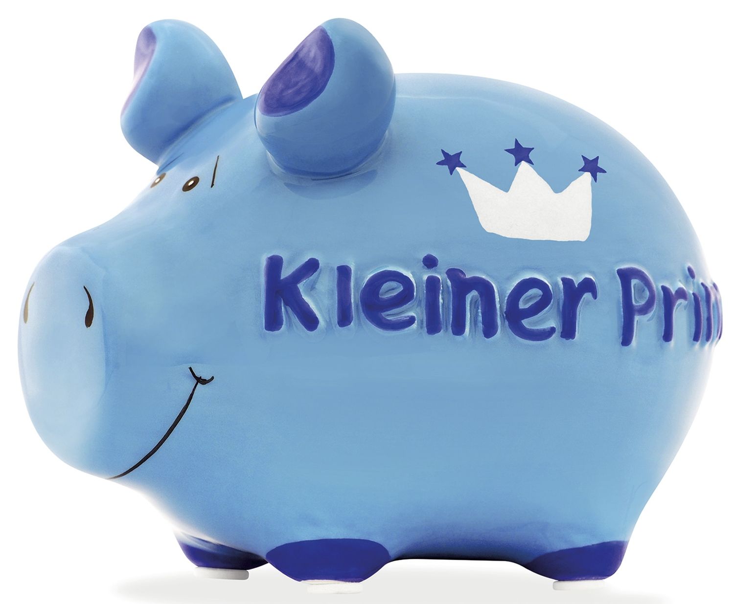 Spardose Schwein "Kleiner Prinz" - Keramik, klein