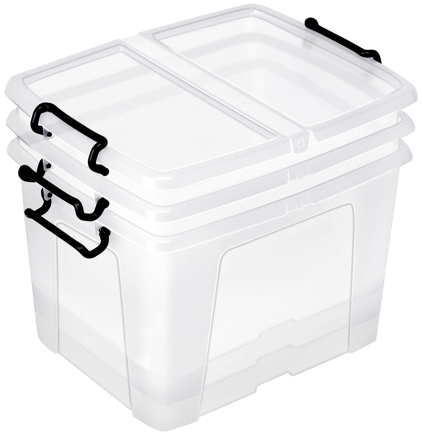 Aufbewahrungsbox Cep strata 2006740110 mit Doppel-Klappdeckel, 40 Liter, transparent