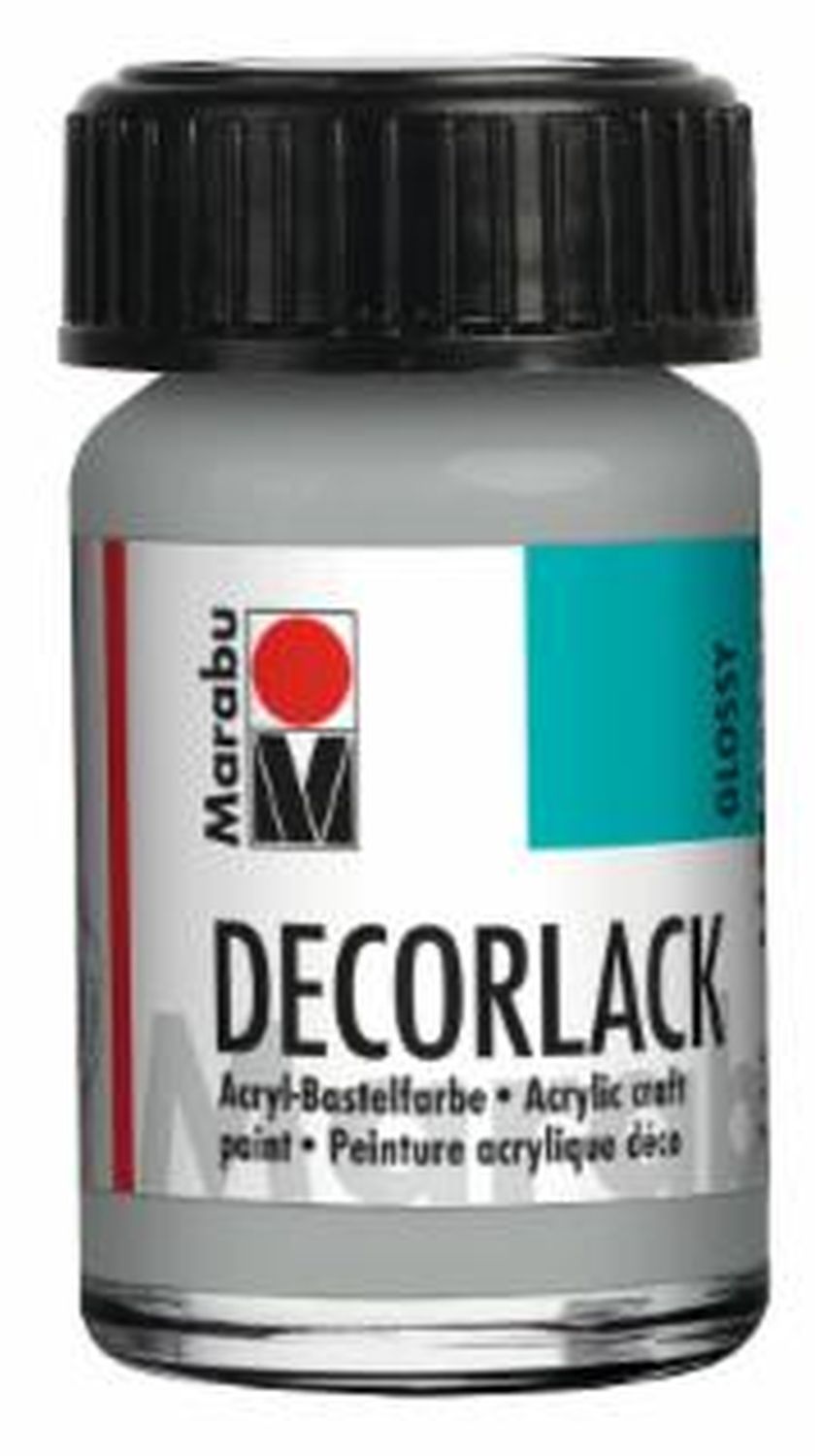 Decorlack Acryl - Metallic-Silber 782, 15 ml