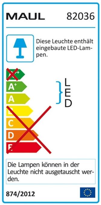 LED-Tischleuchte MAULatlantic - silber, Standfuß