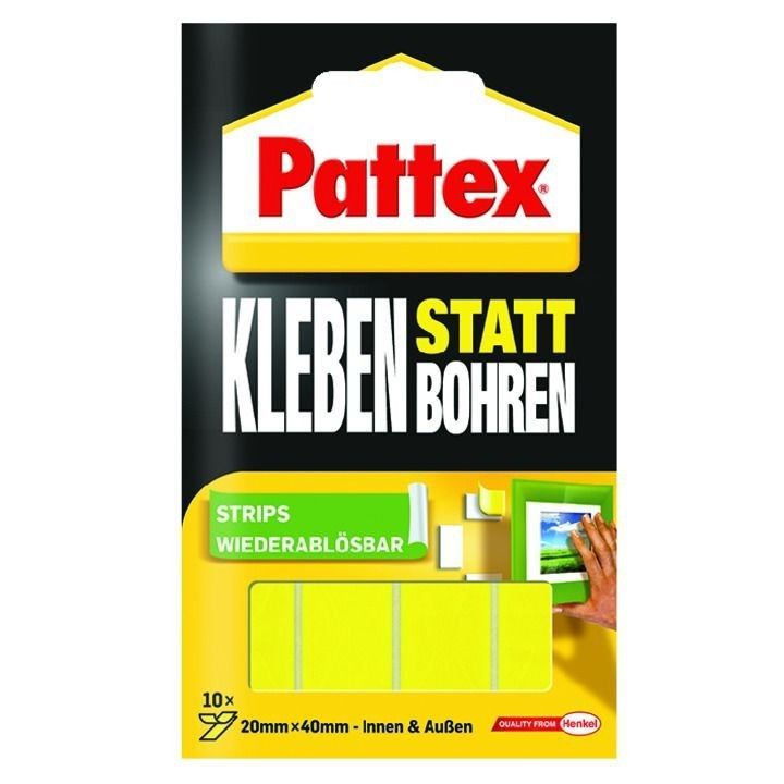 Klebe-Strips Kleben statt Bohren 10 Stück