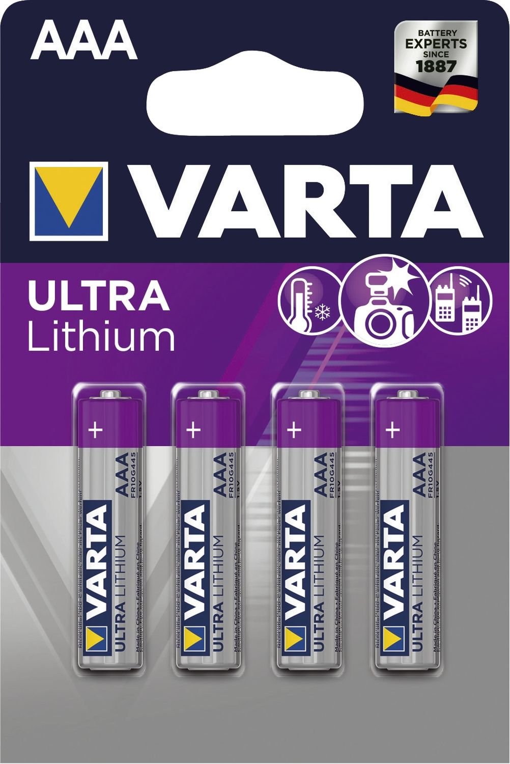 Batterien Ultra Lithium - Micro/AAA, 1,5 V