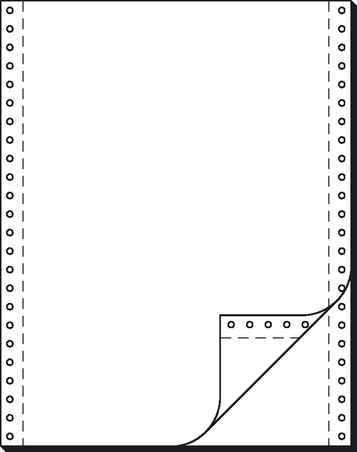 EndlospapiermSigel 32242, 2-fach, 12"x240 mm (A4 hoch), selbstdurchschreibend, längsperforiert, 1000 Sätze