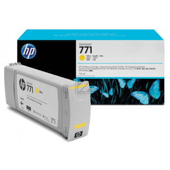 Original HP Tintenpatrone gelb (B6Y10A,771C,771CY,771CYELLOW,NO771C,NO771CY,NO771CYELLOW)