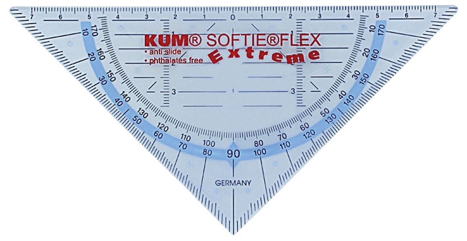 Geometrie-Dreieck ohne Griff KUM SOFTIE®FLEX 160 mm