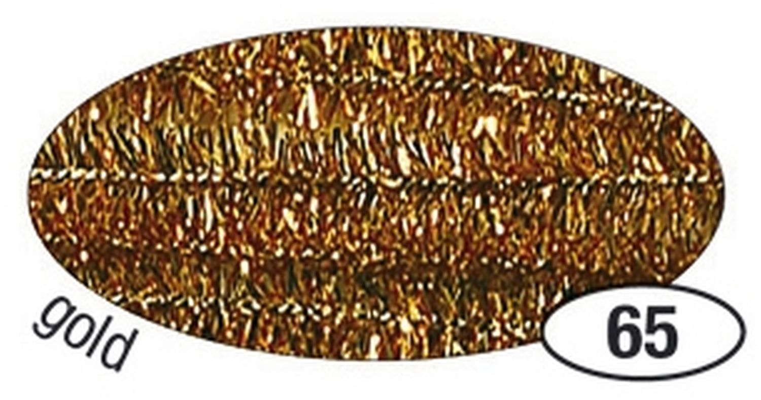 Chenilledraht - 8 mm, 10 Stück, gold
