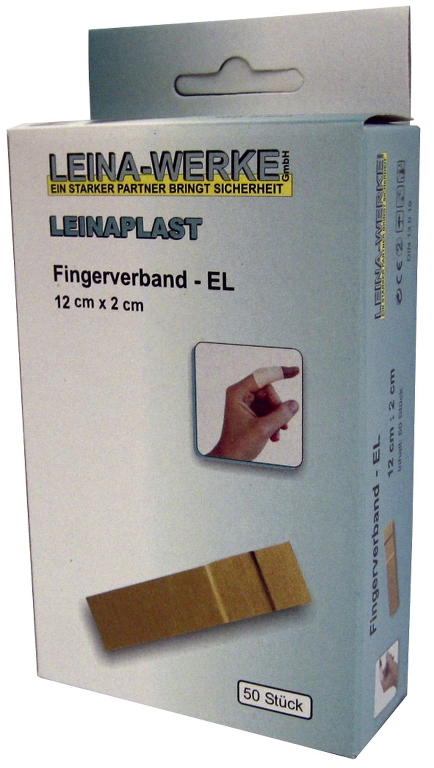 Fingerverband Leina-Werke 72000, 50 Stück, lose, 12 cm x 2 cm, elastisch