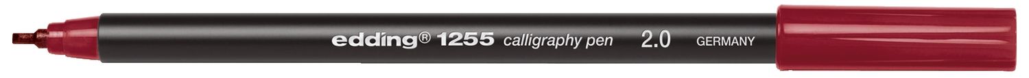 1255 Kalligrafie Stift - Fasermaler, 2,0 mm, karmesin