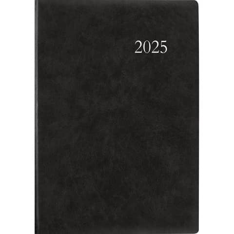 Zettler Buchkalender Zettler 886, 602568, Jahr 2025, 1 Tag auf 1 Seite, DIN A4 (21 x 29,5 cm), anthrazit