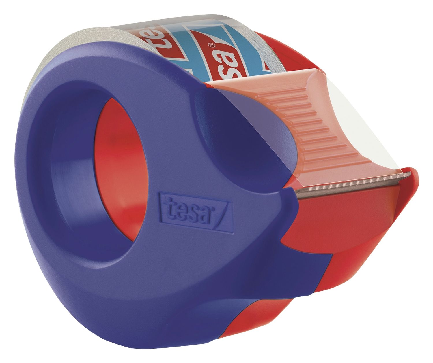 Handabroller Mini - 10 m : 19 mm, rot-blau