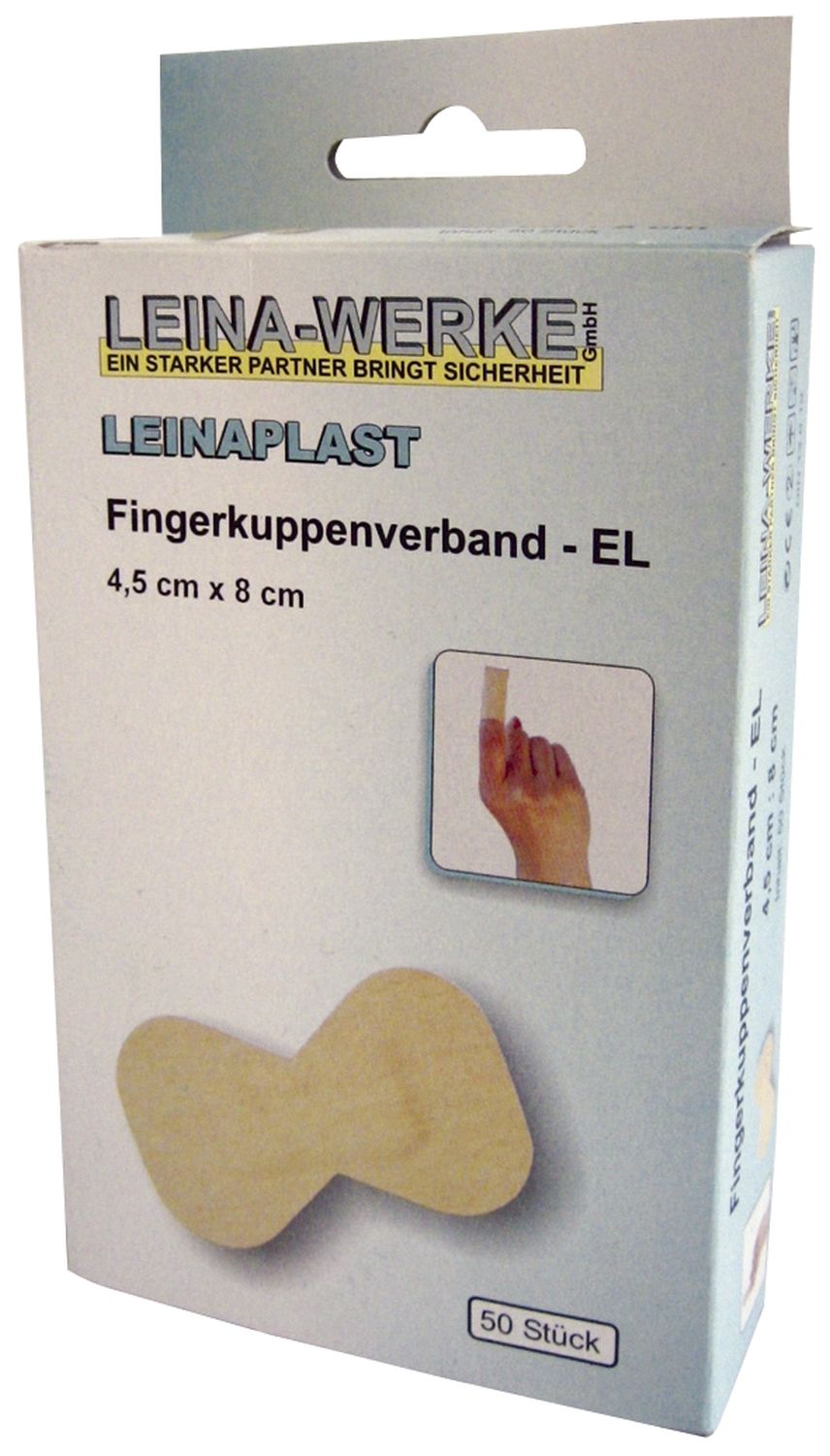 Fingerkuppenverband Leina-Werke 72202, 50 Stück, lose, 4,5 cm x 8 cm, elastisch