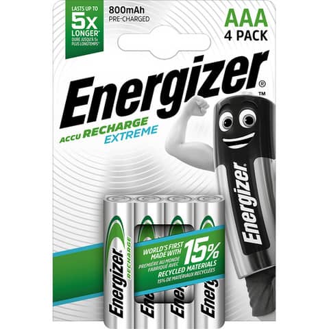 Akku Energizer Extreme AAA E300624405, Micro, R3, HR03, 1,2 V, 4 Stück
