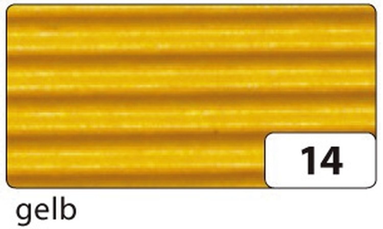 Bastelwellpappe - 50 x 70 cm, gelb