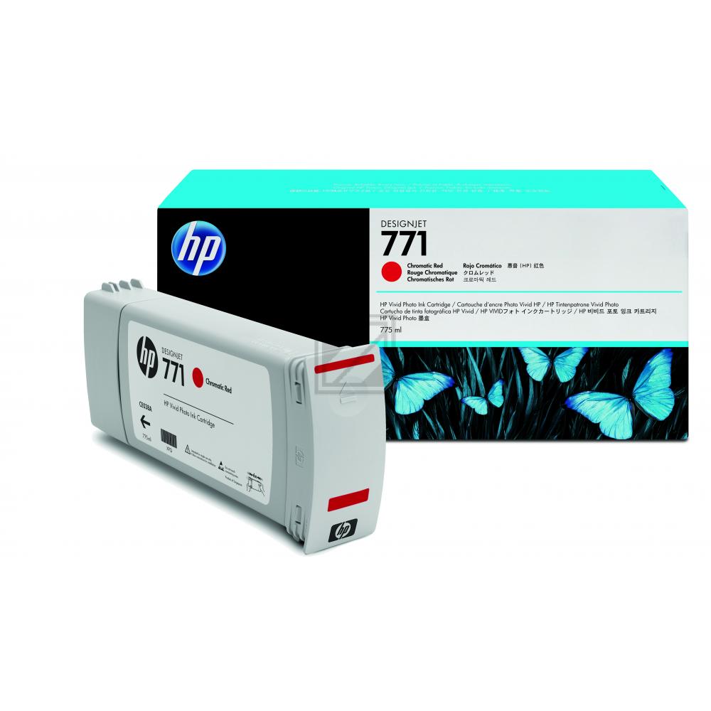 HP (Hewlett Packard) Original HP Tintenpatrone rot (B6Y08A,771C,NO771C)