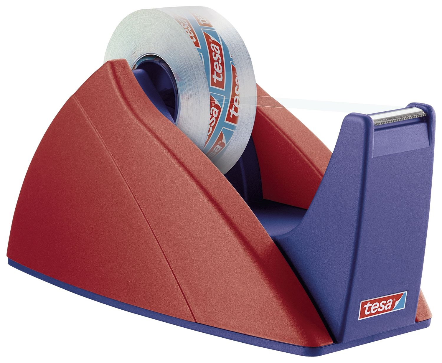 Tischabroller Easy Cut® - für Rollen bis 33 m x 19 mm, rot/blau