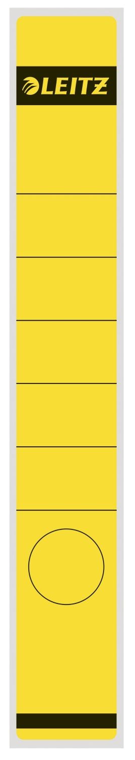 Rückenschilder Leitz 1648-00-15, lang/schmal 39 x 285 mm, 10 Stück, gelb