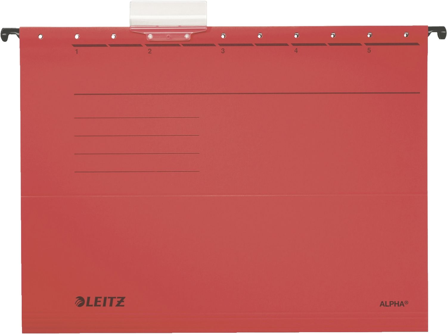 Hängemappe Leitz ALPHA® 1985-00-25, DIN A4, Recyclingkarton 225 g, rot