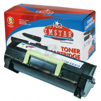 602X (60F2X0E), Inhalt Gramm: 520g, Farbe: schwarz Alternativ Emstar Toner-Kit schwarz (09LEMX510TO/L697,9LEMX510TO,9LEMX510TO/L697,L697)