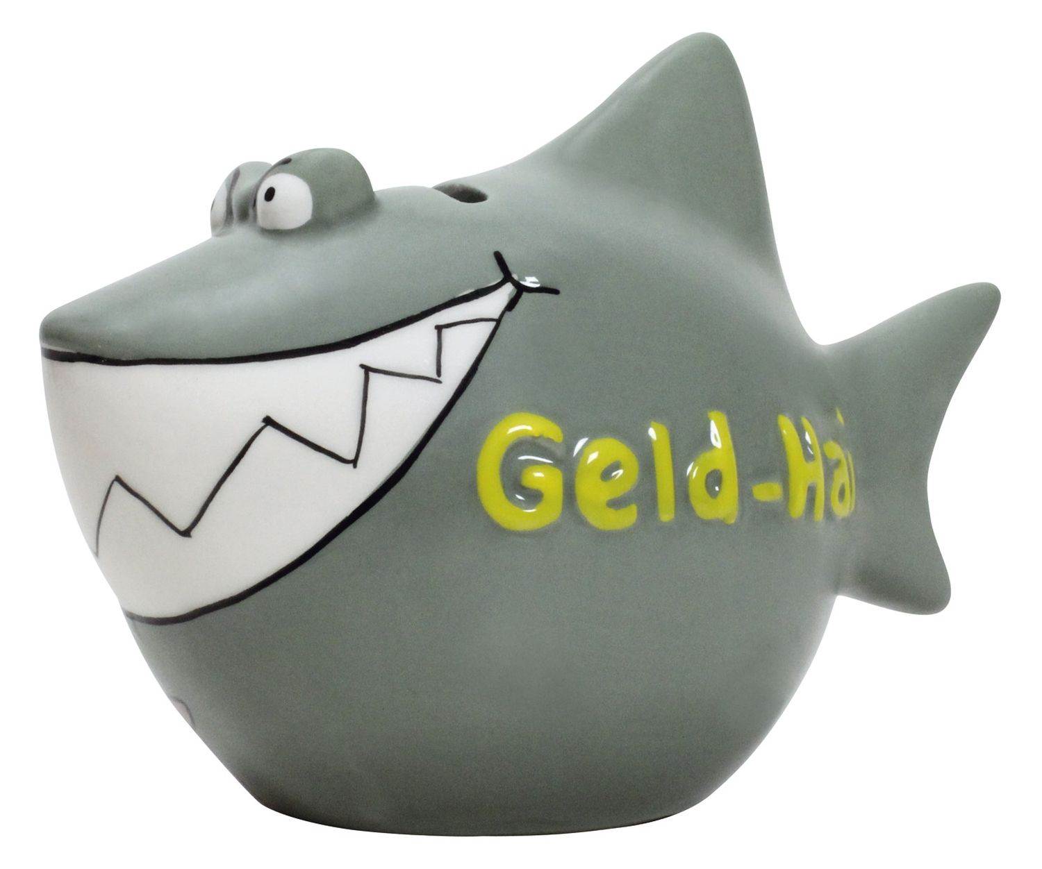 Spardose Hai "Geld-Hai" - Keramik, klein