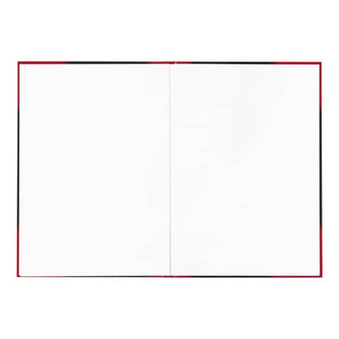 Landré Notizbuch Landré 100302831, A4, 96 Blatt, starker Kartoneinband, blanko, schwarz/rot