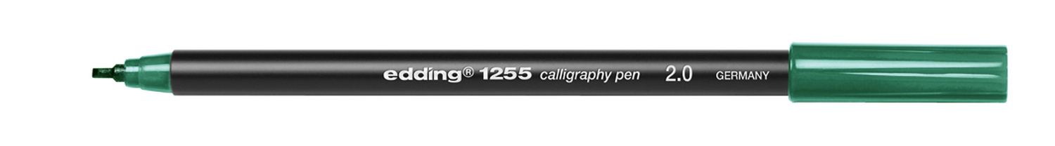 1255 Kalligrafie Stift - Fasermaler, 2,0 mm, flaschengrün