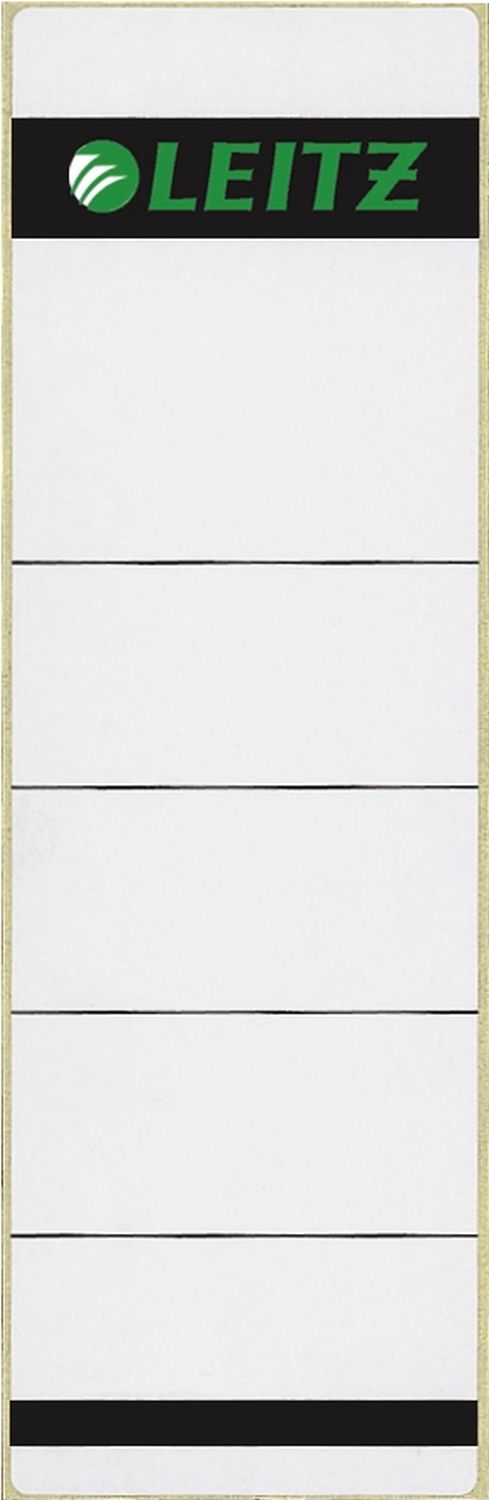 Rückenschilder Leitz 1642-10-85, kurz/breit 61 x 192 mm, 100 Stück, hellgrau