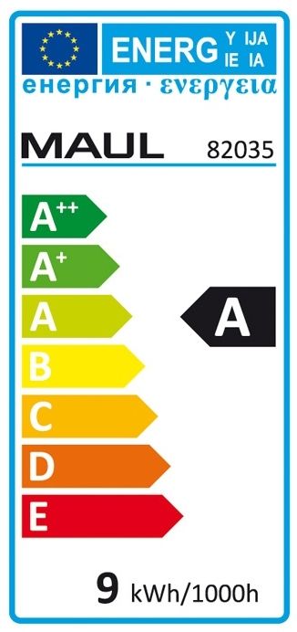 LED-Tischleuchte MAULatlantic - schwarz, Klemmfuß