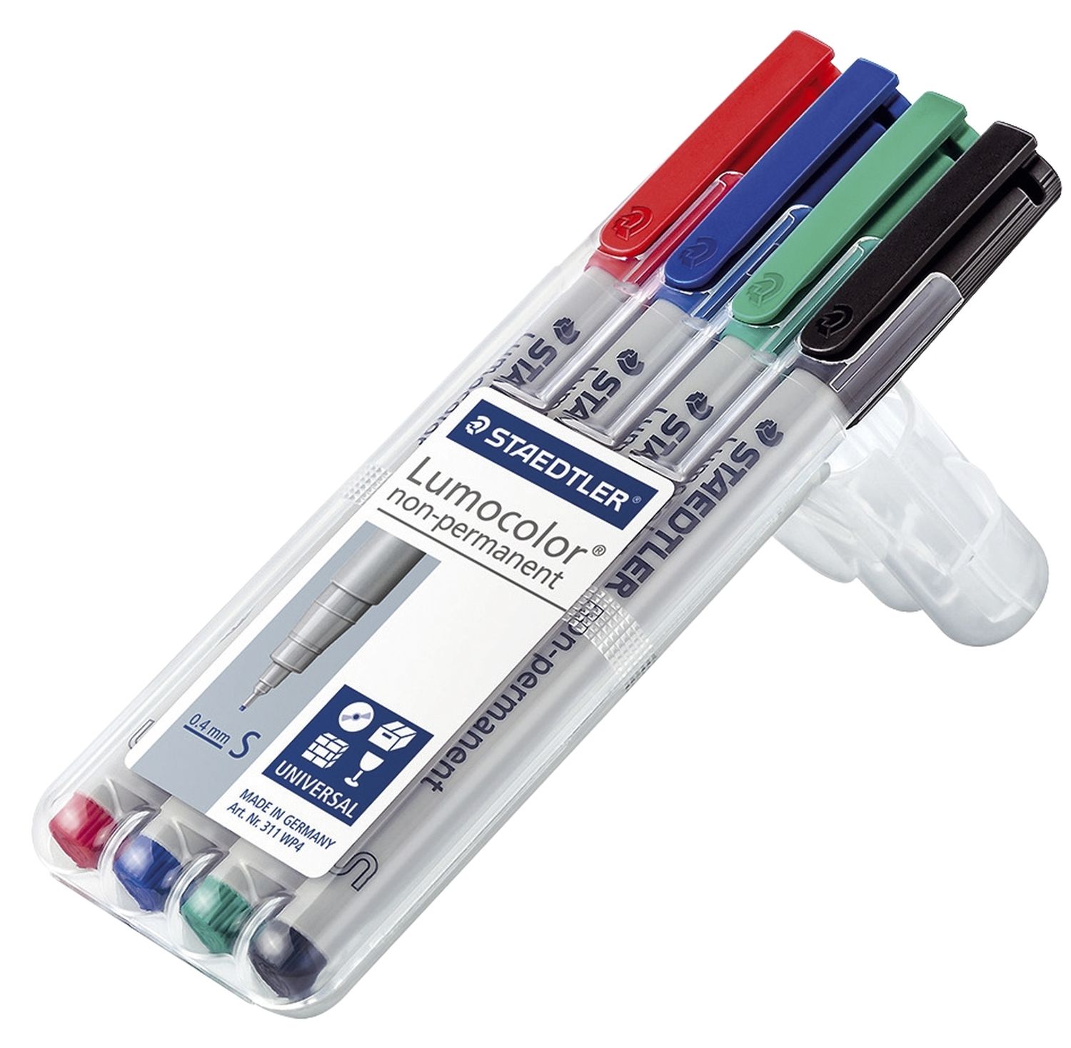 Feinschreiber Universalstift Lumocolor® - non-permanent, S, 4 Farben