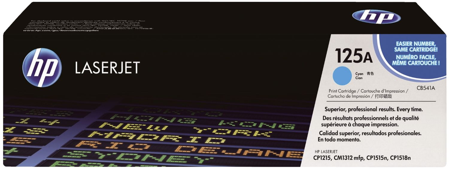 Original HP Tonerkartusche cyan (CB541A,125A,125AC,125ACYAN,NO125A,NO125AC,NO125ACYAN)