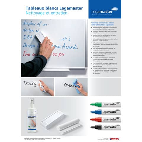 Whiteboard Legamaster Premium 7-102076, 240 x 120 cm, lackiert, Alurahmen, senk- oder waagerechte Wandbefestigung