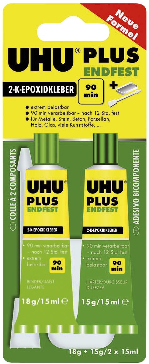 PLUS ENDFEST 300, 2-Komponenten-Epoxidharzkleber, ohne Lösungsmittel, 33 g