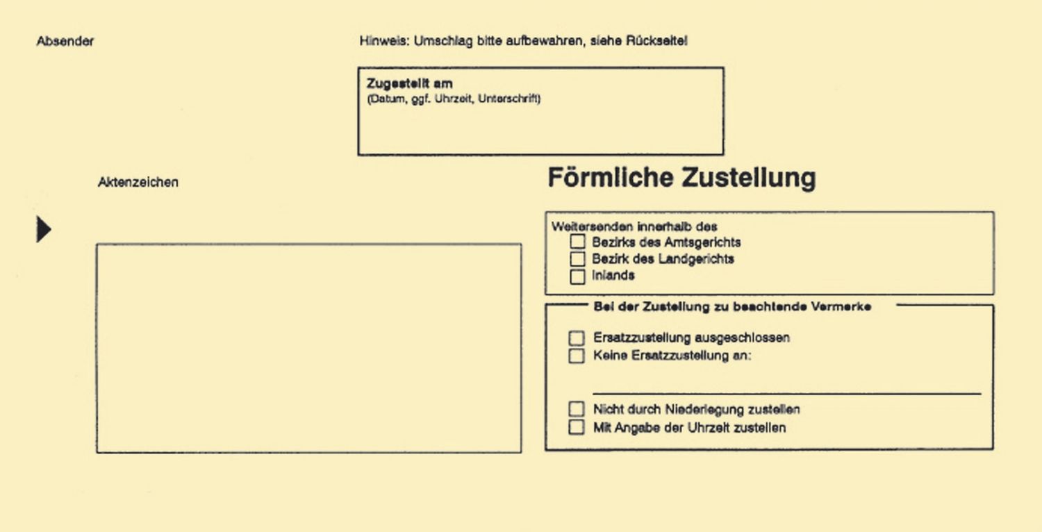 Zustellungsumschlag innerer RNK 2045, DIN lang, ohne Sichtfenster, 80g/qm, 500 Stück