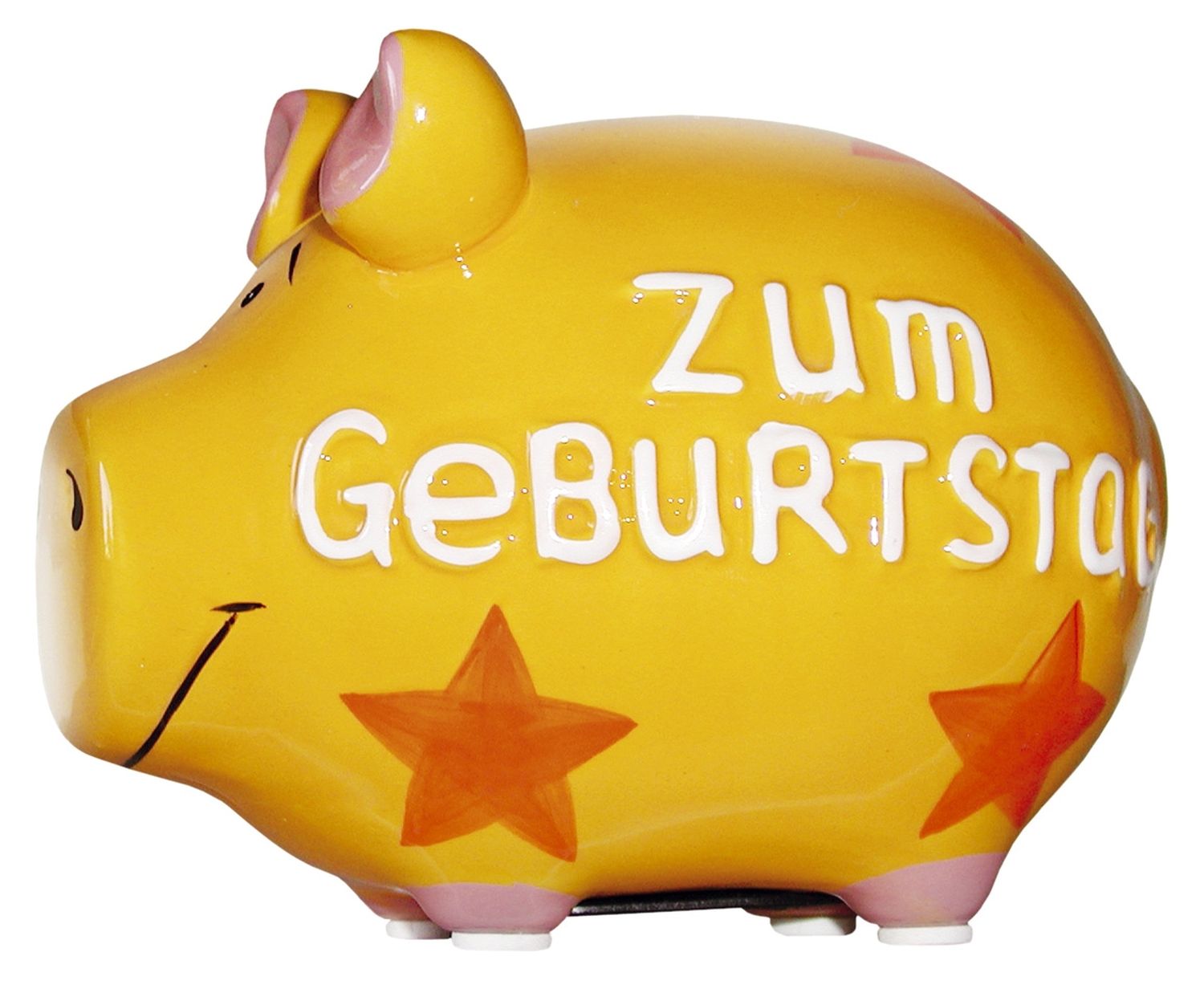 Spardose Schwein "Zum Geburtstag" - klein