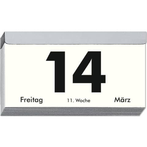 Abreißkalender Zettler 312, 602620, Jahr 2025, 11 x 6 cm quer, 1 Tag auf 1 Seite,