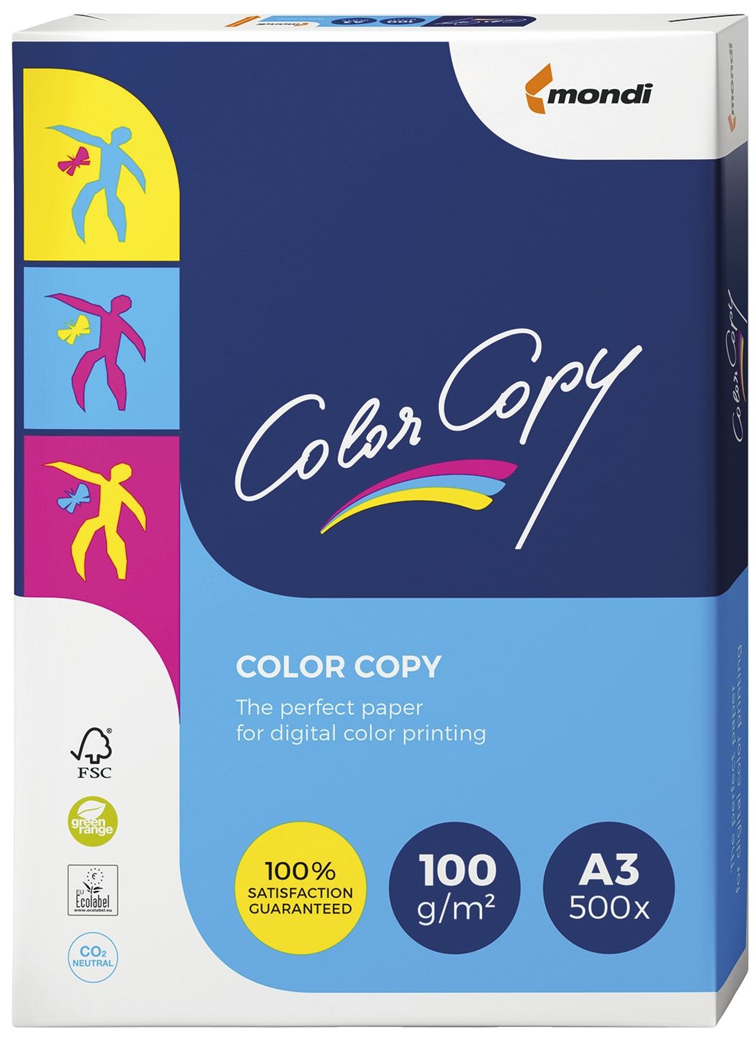 Kopierpapier Mondi ColorCopy® 2100005098, DIN A3, 100 g/qm, weiß, 500 Blatt