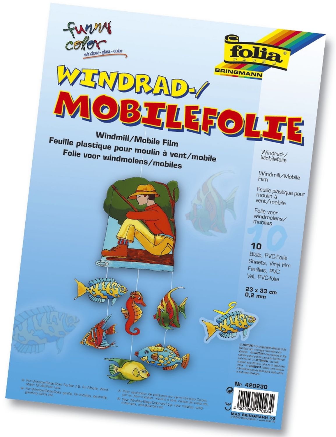 Fensterfolie - Mobile, 0,2 mm, 5 Stück, 50 x 70 cm
