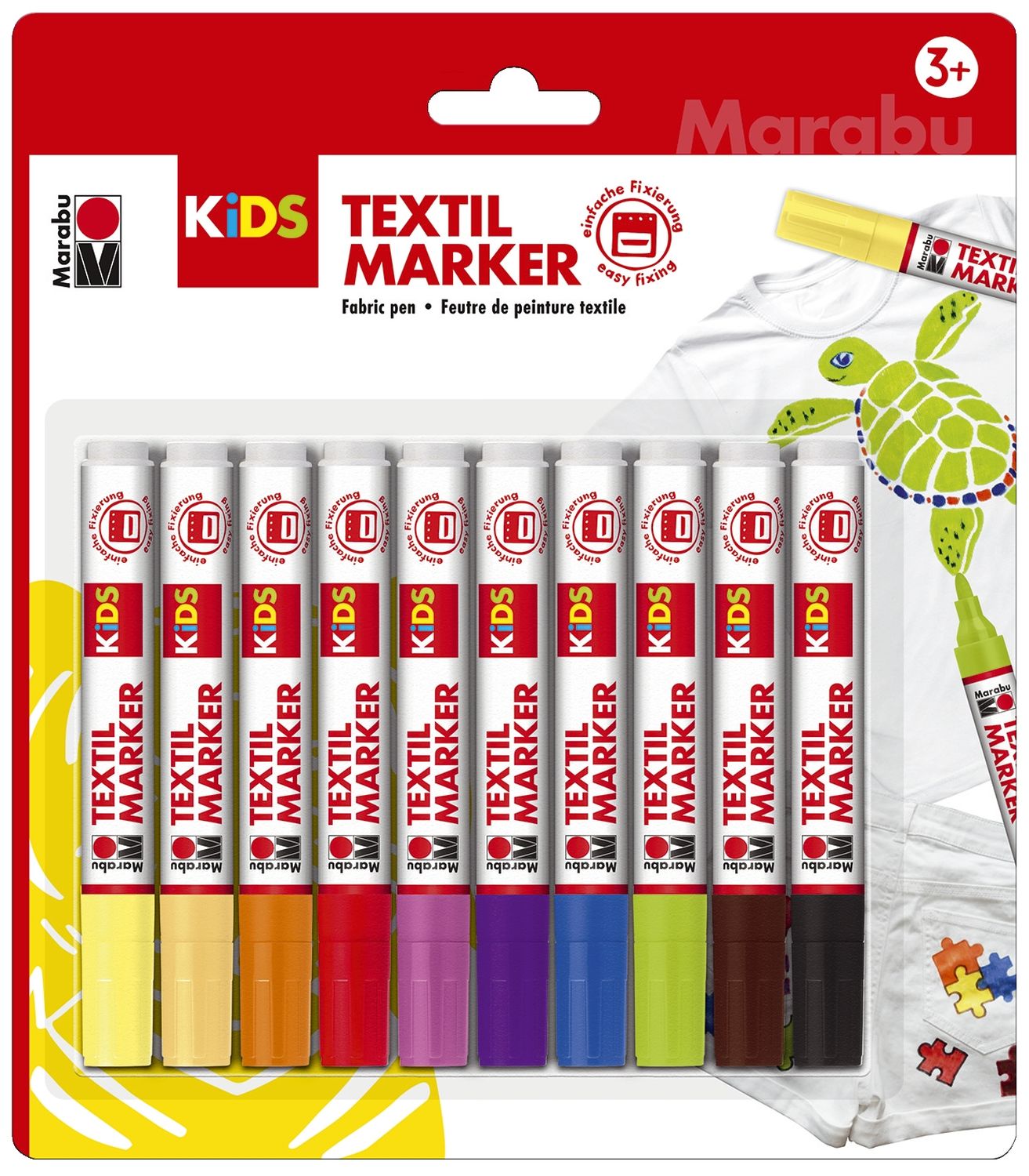 Stoffmalstift Kids Set - 10 Stück sortiert