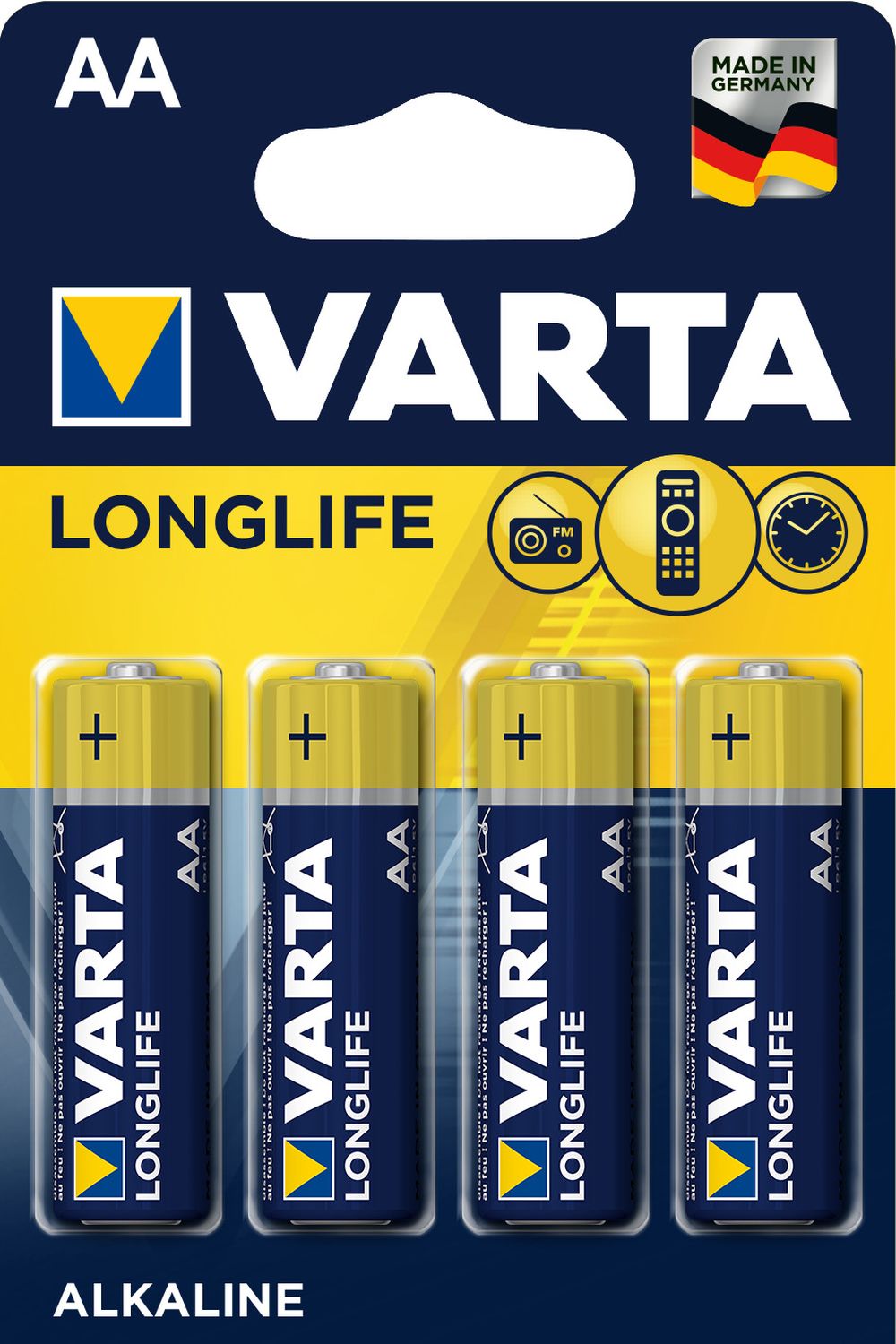 Batterien LONGLIFE - Mignon/LR06/AA, 1,5 V, 4er Pack