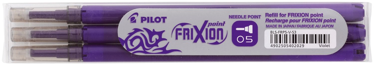 Tintenrollermine FriXion BLS-FRP5 - 0,3 mm, violett, 3er Pack
