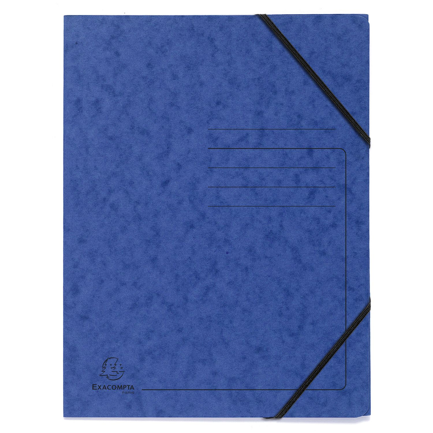 Sammelmappe - A4, 355 g/qm, Gummizug, blau