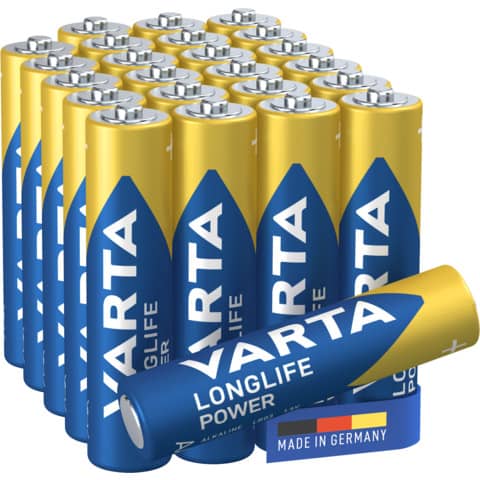 Batterien Varta Longlife Power AAA 4903, Micro, R3, LR03, 1,5 V, 24 Stück